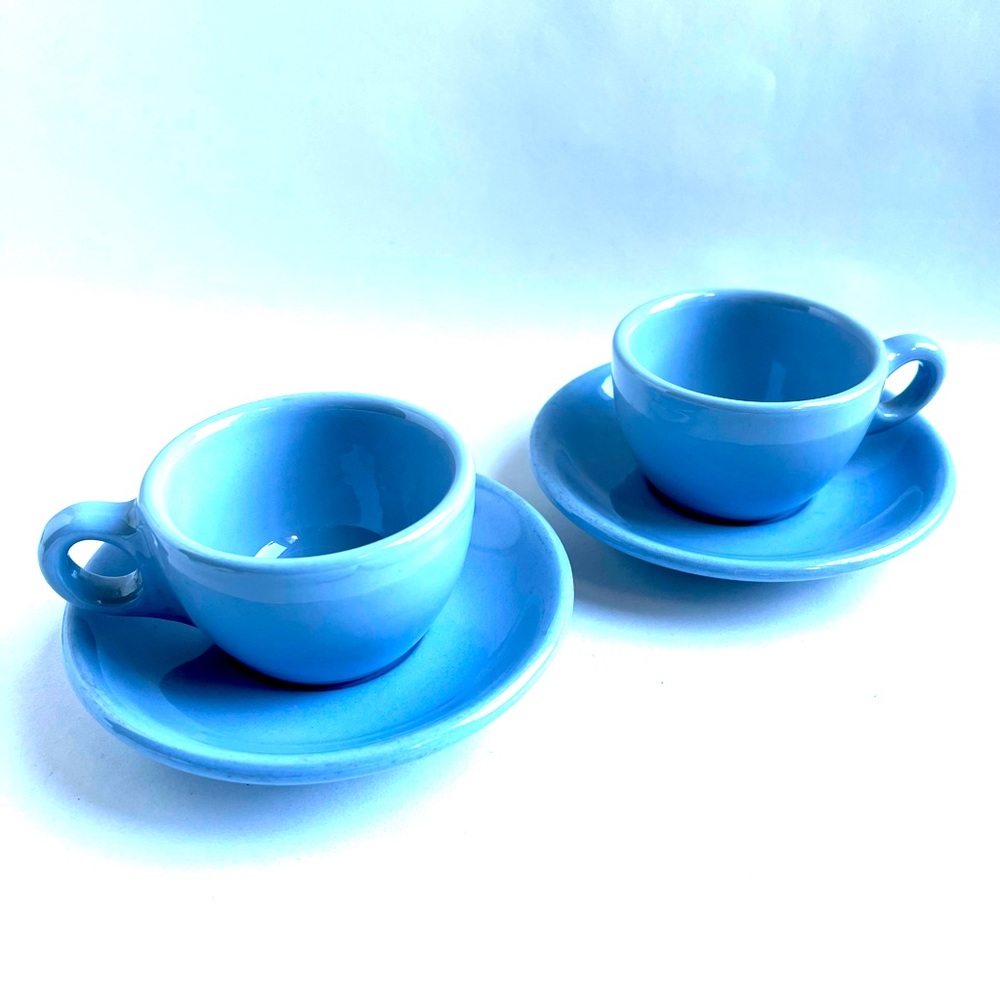 2 Vintage Coffee Cup and Saucers Restaurant Ware